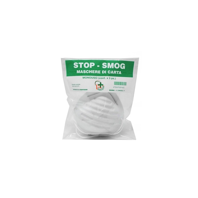 STOP-SMOG MASCHERE CARTA 3PZ 