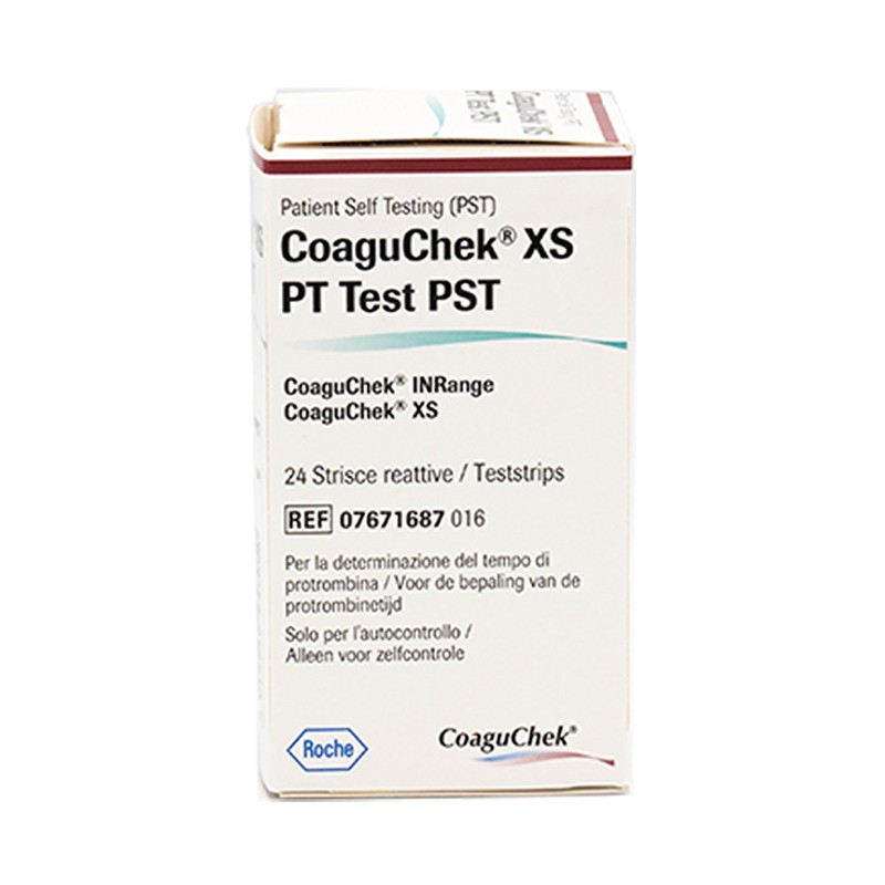 COAGUCHEK XS PT PST 24STRISCE 