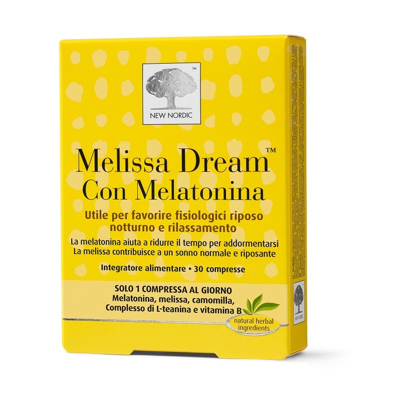 MELISSA DREAM MELATONINA 30CPR NEW NORDIC