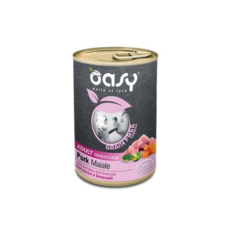 OASY WET DOG GF AD M/L MAI400G WONDERFOOD