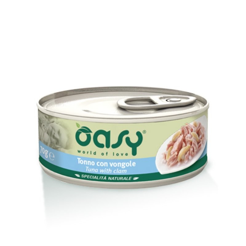 OASY WET CAT TONNO/VONGOLE150G 