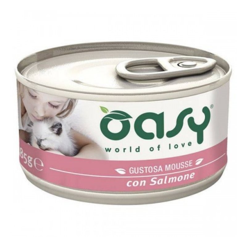 OASY WET CAT C MOUSSE SALM85G WONDERFOOD