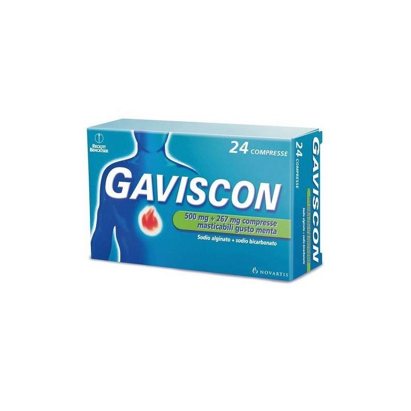 GAVISCON*24CPR MENTA 500+267MG GAVISCON BRUCIORE E INDIGESTIONE