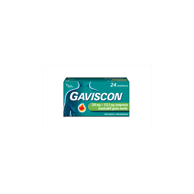 GAVISCON*24CPR MENT250+133,5MG GAVISCON BRUCIORE E INDIGESTIONE