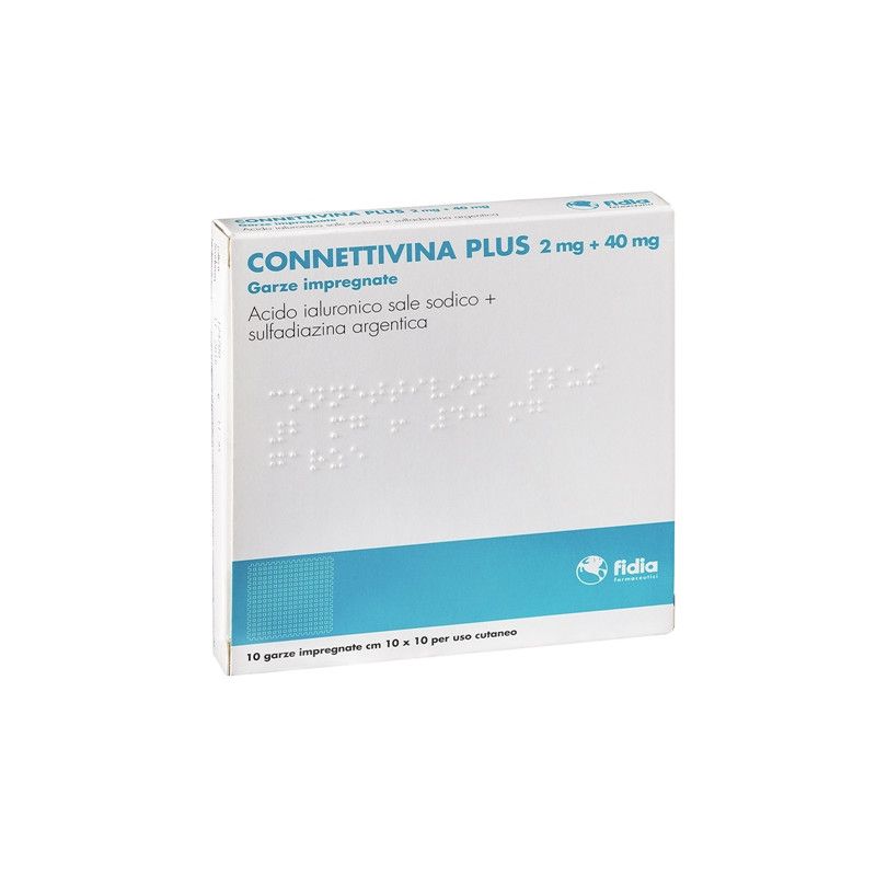 CONNETTIVINA PLUS*10GARZE10X10 CONNETTIVINA PLUS