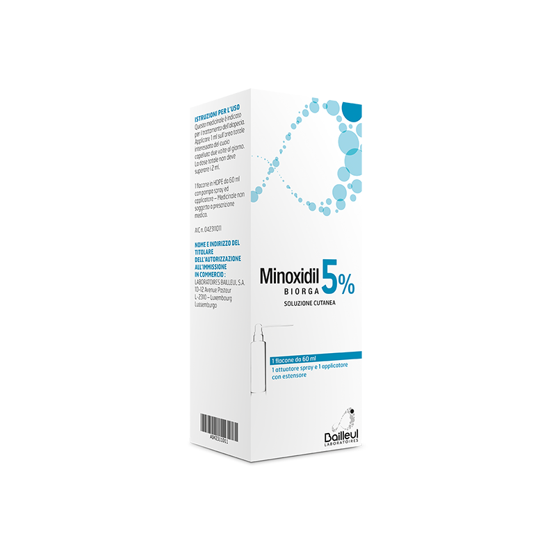 MINOXIDIL BIORGA*SOL CUT60ML5% MINOXIDIL