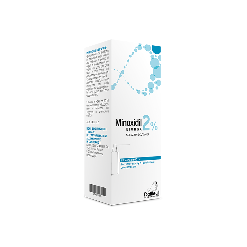 MINOXIDIL BIORGA*SOL CUT60ML2% MINOXIDIL