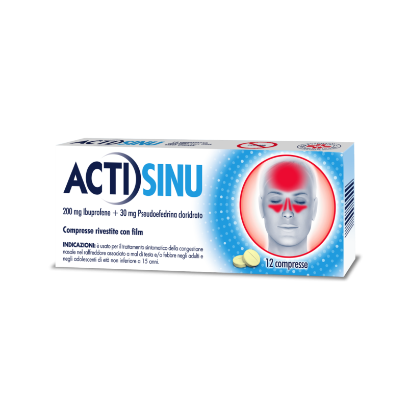 ACTISINU*12CPR 200MG+30MG JOHNSON'S BABY