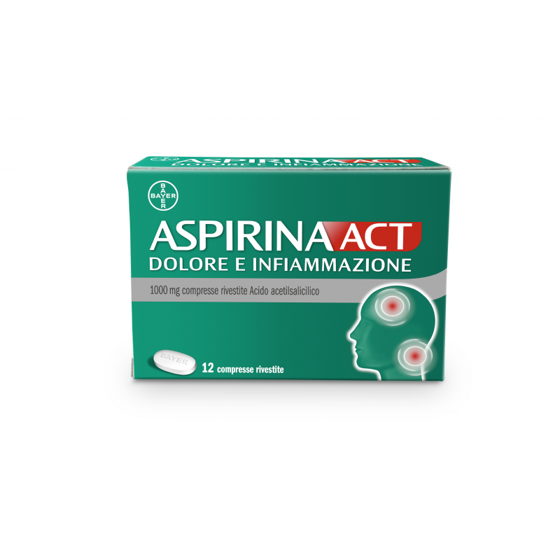 ASPIRINAACT DOL INF*12CPR 1G ASPIRINA