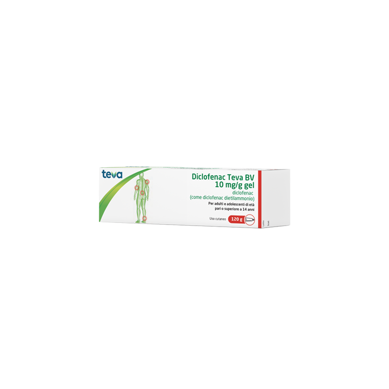 DICLOFENAC TEVA*GEL120G 10MG/G TEVA