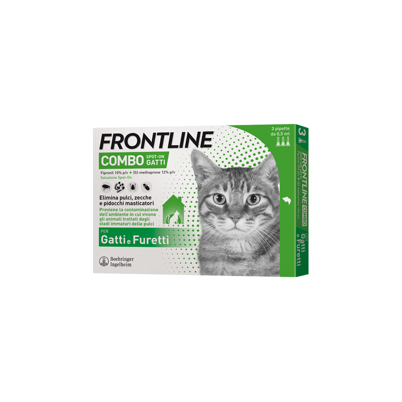 FRONTLINE COMBO*3PIP GATTI/FUR FRONTLINE