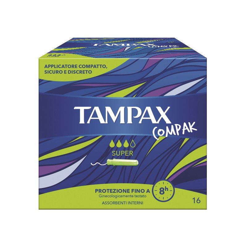 TAMPAX COMPAK SUPER 16PZ TAMPAX BLUE BOX